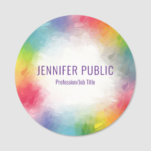 Personalisierte Vorlage Moderne Elegante Farben Namensschild