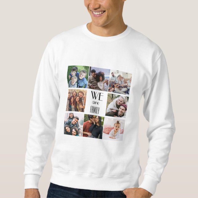 Personalisierte Vorlage "Wir sind Familie" Sweatshirt (Vorderseite)