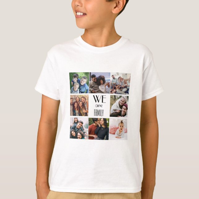 Personalisierte Vorlage "Wir sind Familie" T-Shirt (Vorderseite)