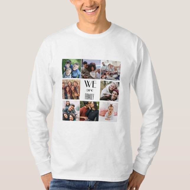 Personalisierte Vorlage "Wir sind Familie" T-Shirt (Vorderseite)