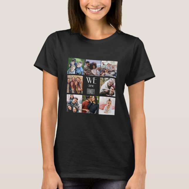 Personalisierte Vorlage "Wir sind Familie" T-Shirt (Vorderseite)