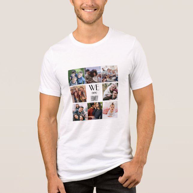 Personalisierte Vorlage "Wir sind Familie" Tri-Blend Shirt (Vorderseite)