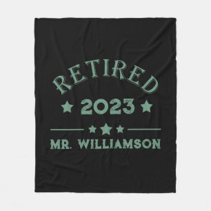 Personalisierte Vorruhestandsgeschenk Fleecedecke