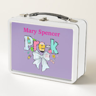 Personalisierte Vorschul-Lunchbox Metall Brotdose