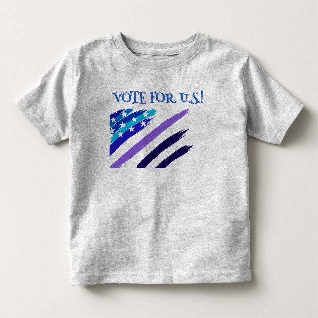 Personalisierte Wahl für US/U.S. Helle Kids Kleinkind T-shirt (Vorderseite)