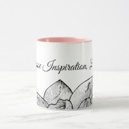 Personalisierte "Wählen Sie Ihre Inspiration" Rosa Tasse