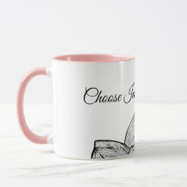 Personalisierte "Wählen Sie Ihre Inspiration" Rosa Tasse