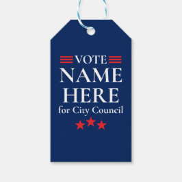 Personalisierte Wahlkampagne Geschenkanhänger