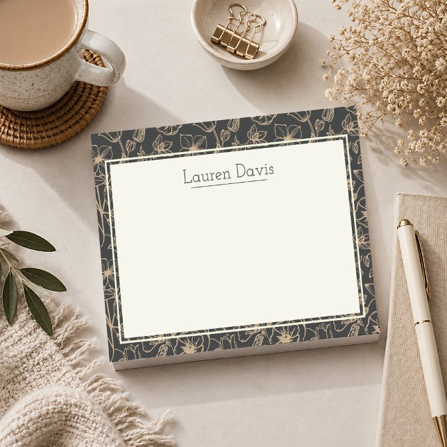 Personalisierte Wald-Botanik  Post-it Klebezettel (Personalized Botanical Post It Notes)