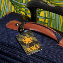 Personalisierte Waldkamouflage einheitlich Gepäckanhänger