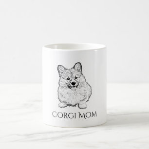 Personalisierte walisische Corgi "Corgi Mama" Tass Kaffeetasse