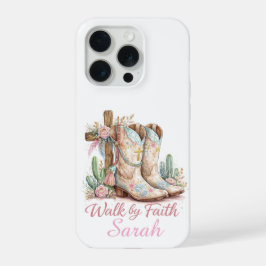 Personalisierte Walk By Faith iPhone-Hülle iPhone 15 Pro Hülle