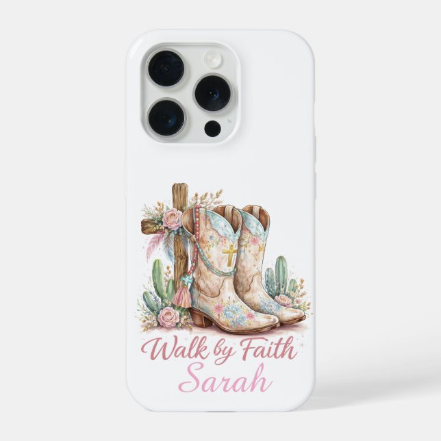 Personalisierte Walk By Faith iPhone-Hülle iPhone Hülle (Rückseite)