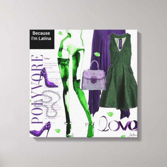 Personalisierte Wall Art: Geschenk der Liebe Leinwanddruck (Vorderseite)