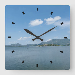 Personalisierte Wall-Uhr (Eigenes Foto hinzufügen) Quadratische Wanduhr