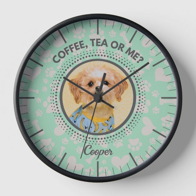 Personalisierte Wall-Uhr, einmaliges Geschenk für  Uhr (Vorderseite)