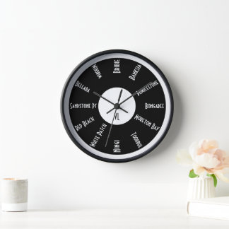 Personalisierte Wall-Uhr mit Ortsnamen Wanduhr