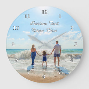 Personalisierte Wall-Uhr und benutzerdefinierter F Große Wanduhr