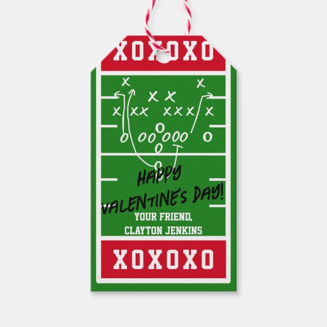 Personalisierte Walliser Tageskarten Geschenkanhänger (Vorderseite)