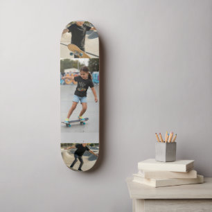 Personalisierte Wandbilder mit 3 Fotos   Individue Skateboard