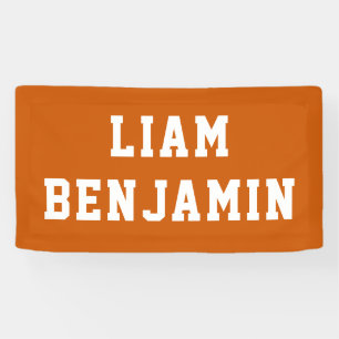 Personalisierte Wanddekoration mit Namen Baby Jung Banner