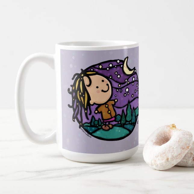 Personalisierte Wanderwandertour Kaffeetasse (Mit Donut)