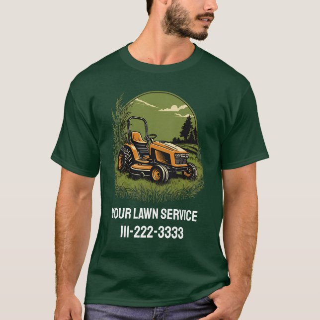 Personalisierte Wäscheservice Landscapingdienste T-Shirt (Vorderseite)