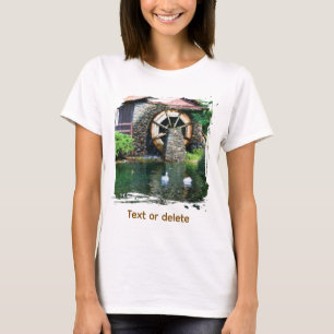 Personalisierte Wasser-Rad-Teich-Seurat-Malerei-Ku T-Shirt