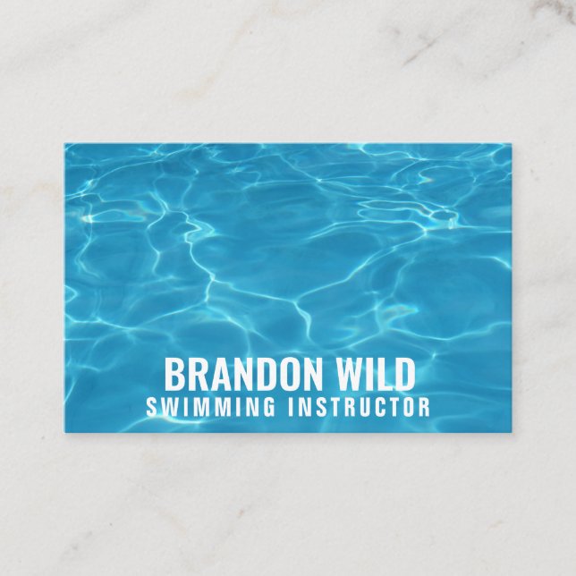 Personalisierte "Wasserarme" (UK/Euro) Visitenkarte (Vorderseite)