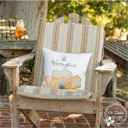 Personalisierte Wasserfarbe Botanisch Kissen