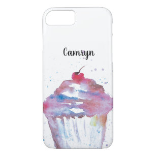 Personalisierte Wasserfarbe Geburtskuchen Case-Mate iPhone Hülle
