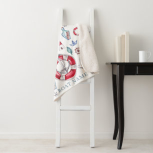 Personalisierte Wasserfarbe Name des Schiffes Sherpadecke