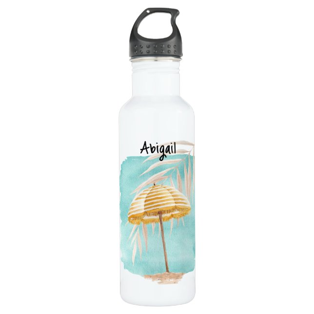 Personalisierte Wasserfarbe Wasser Flasche Edelstahlflasche (Vorderseite)