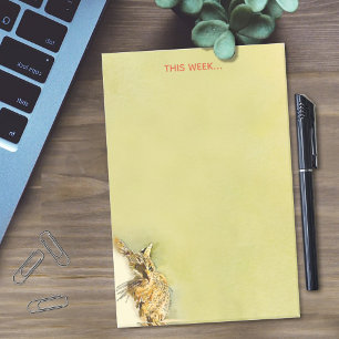 Personalisierte Wasserfarbe Whiskers Herz Nose Post-it Klebezettel