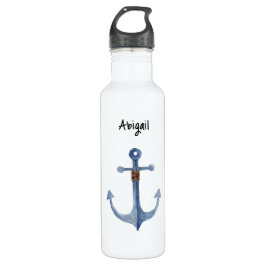 Personalisierte Wasserfarben Ankerflasche Edelstahlflasche