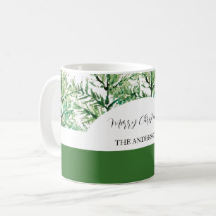 Personalisierte Wasserfarbenbaum Kaffeetasse