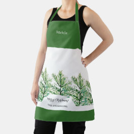 Personalisierte Wasserfarbenbaum Schürze
