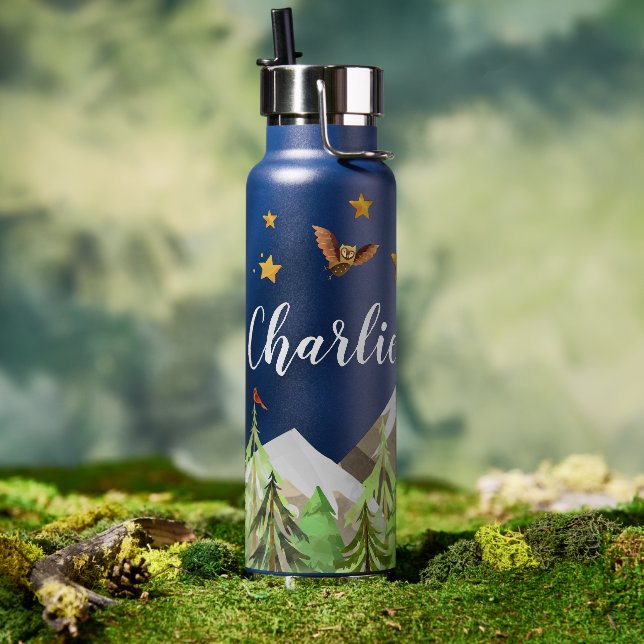 Personalisierte Wasserflasche | Berg-Explorer! Trinkflasche (Außenbereich)