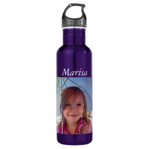 Personalisierte Wasserflasche, Bild hinzufügen! Edelstahlflasche
