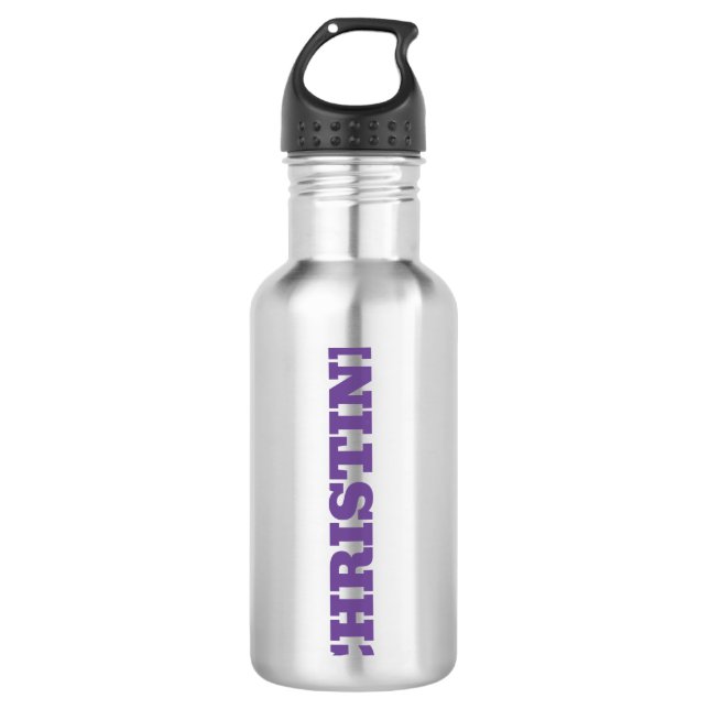 Personalisierte Wasserflasche Edelstahlflasche (Vorderseite)