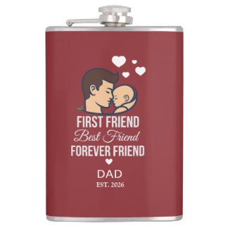 Personalisierte Wasserflasche für den Vater Flachmann