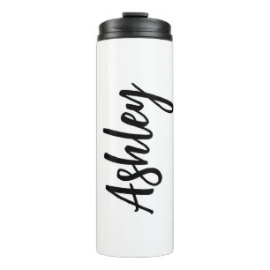 Personalisierte Wasserflasche mit Strohhalm – Benu Thermosbecher