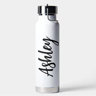 Personalisierte Wasserflasche mit Trinkhalm – Indi Trinkflasche