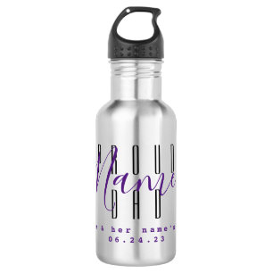 Personalisierte Wasserflasche 'Stolzer Vater' - HA