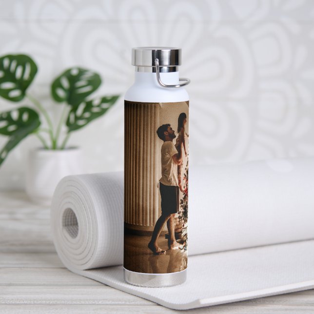 Personalisierte Wasserflasche Trinkflasche (Yoga (gedreht))