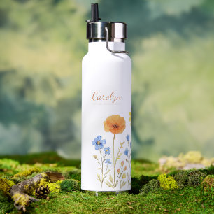 Personalisierte Wasserflaschen, individuelle Blume Trinkflasche
