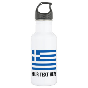 Personalisierte Wasserflaschen unter griechischer  Trinkflasche
