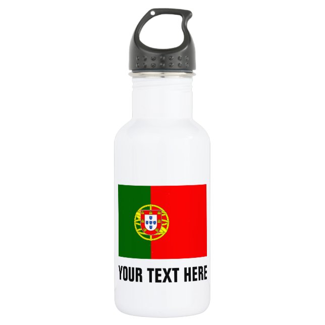 Personalisierte Wasserflaschen unter portugiesisch Edelstahlflasche (Vorderseite)