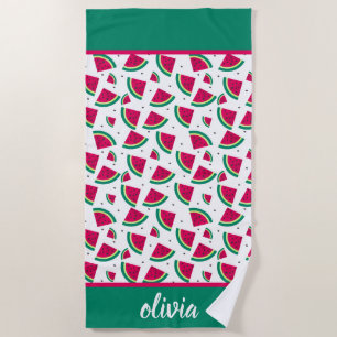 Personalisierte Wassermelone Strandtuch