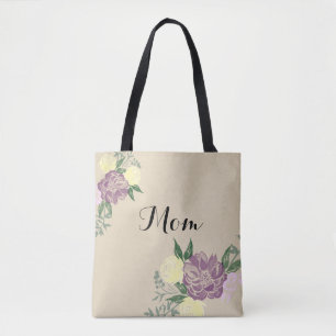 Personalisierte Watercolor-Blumen-Taschen-Tasche
